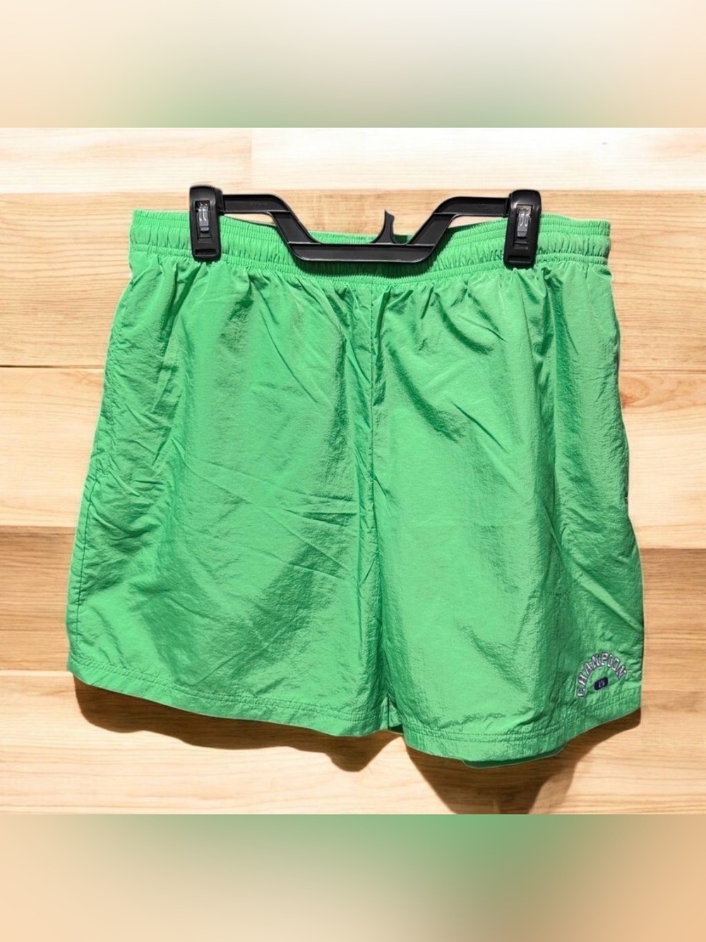 Champion Lime Green Water-Resistant Shorts